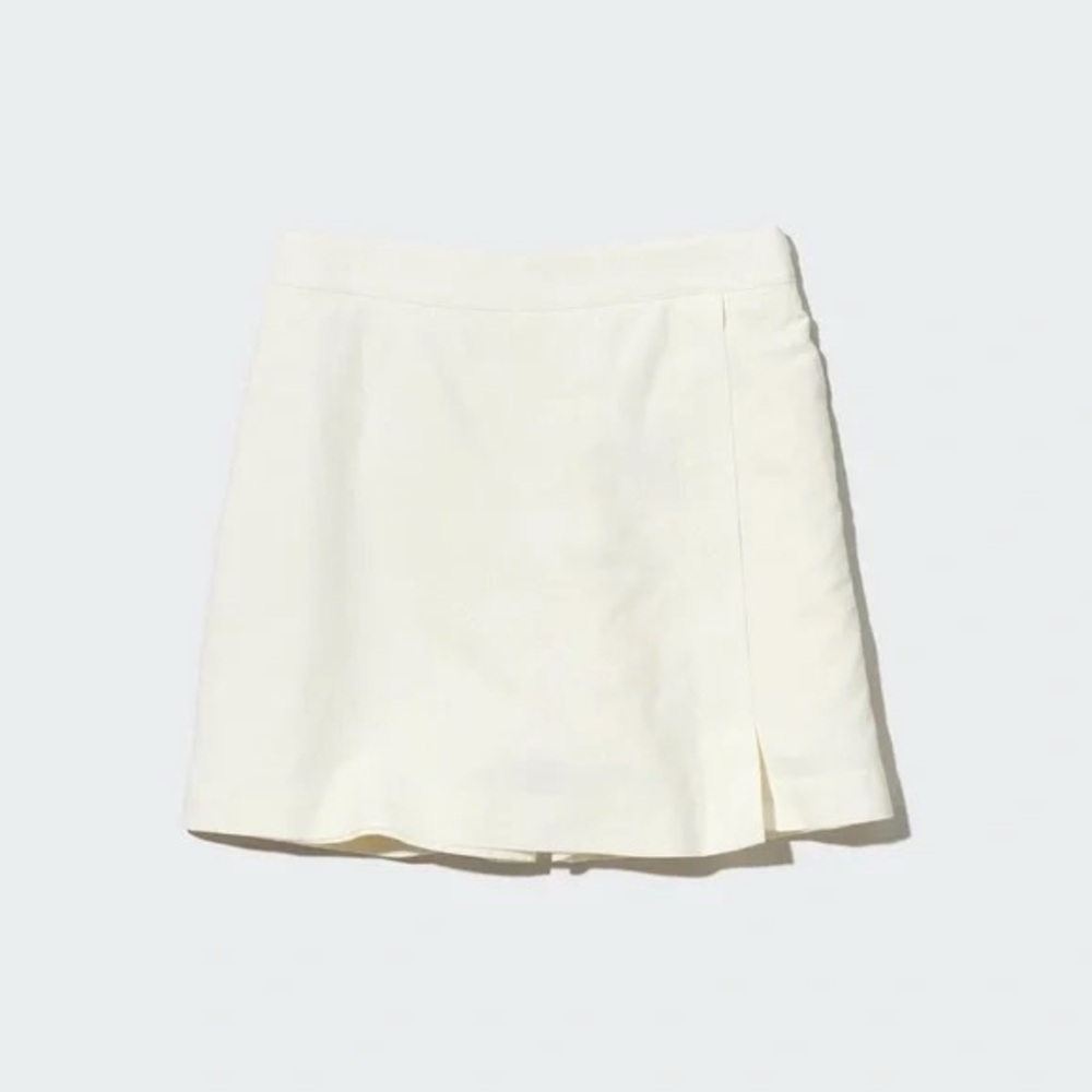 Uniqlo Linen Cream Skort